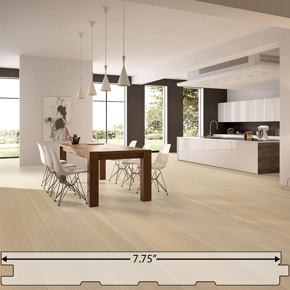 Brazilian Oak (Tauari) South Beach Engineered Flooring 7.75″ Prefinished Matte Wire-Brushed, $7.56/sqft