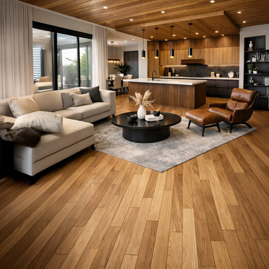 Brazilian Oak (Tauari) Solid Flooring 0.75″ x 3.25″ Prefinished Satin, $5.60/sqft - Ipe Depot