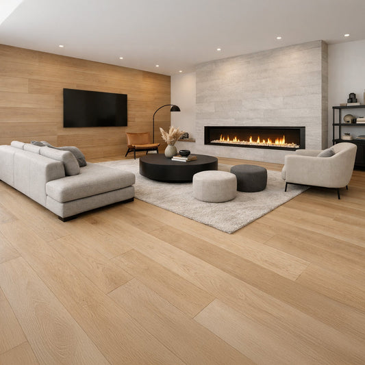 Brazilian Oak (Tauari) South Beach Engineered Flooring 0.625″ x 7.75″ Prefinished Matte Wire-Brushed, $9.41/sqft - Ipe Depot