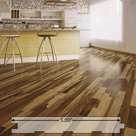 Brazilian Pecan (Guajavira) Engineered Flooring 5″ Prefinished Matte, $5.05/sqft