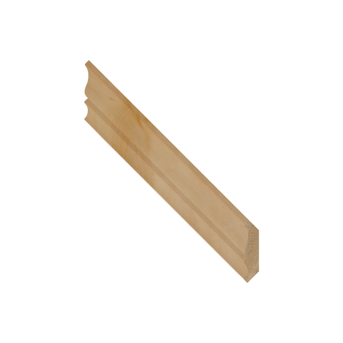 Poplar 2-Step/Col/Ogee Crown Molding