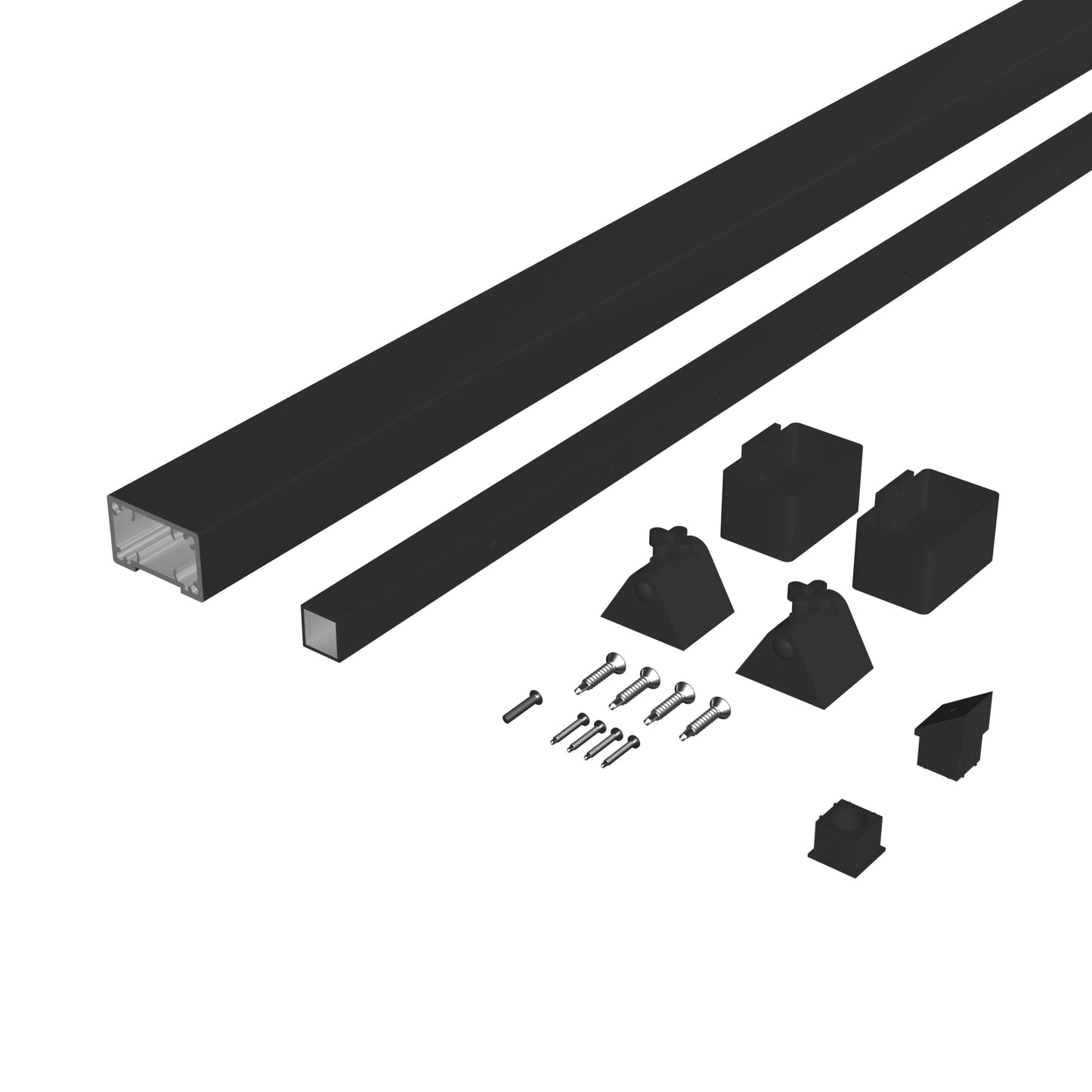 Deckorators® Aluminum Contemporary Cable Railing Rectangular Stair Top Rail