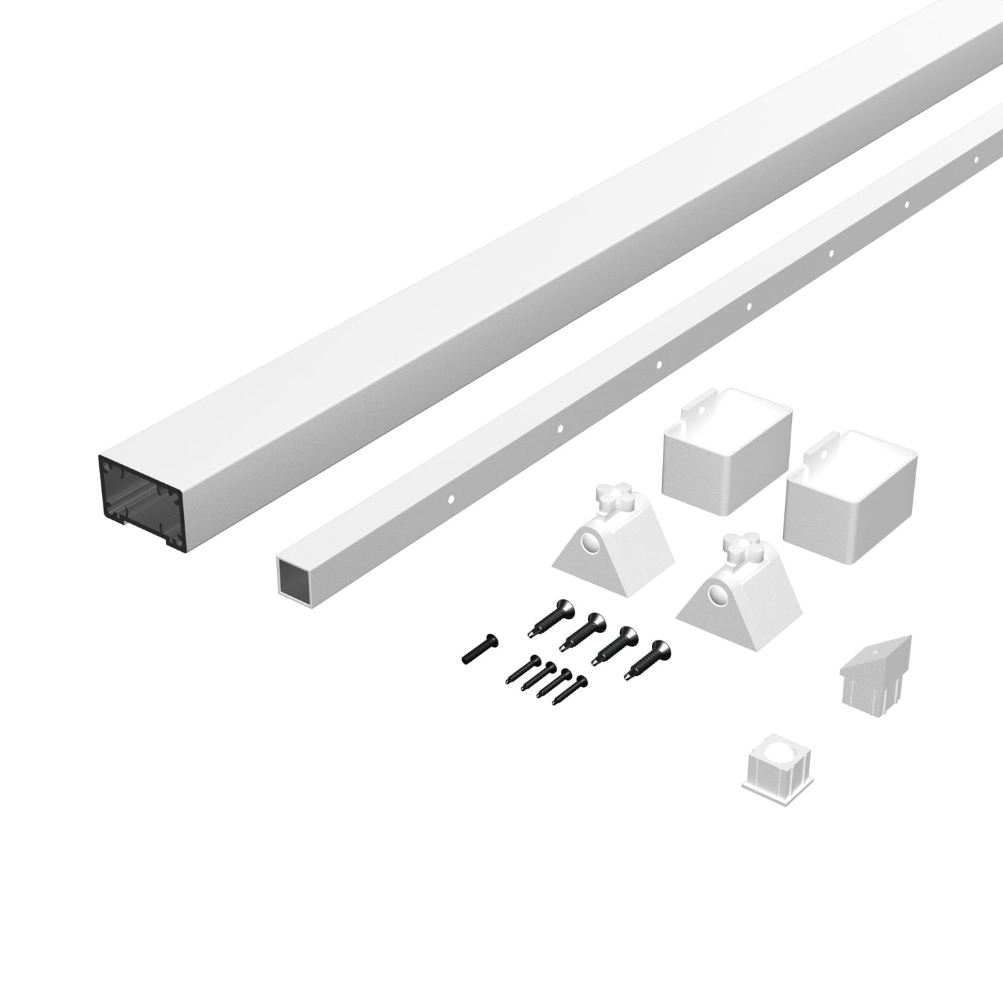 Deckorators® Aluminum Contemporary Cable Railing Rectangular Stair Top Rail