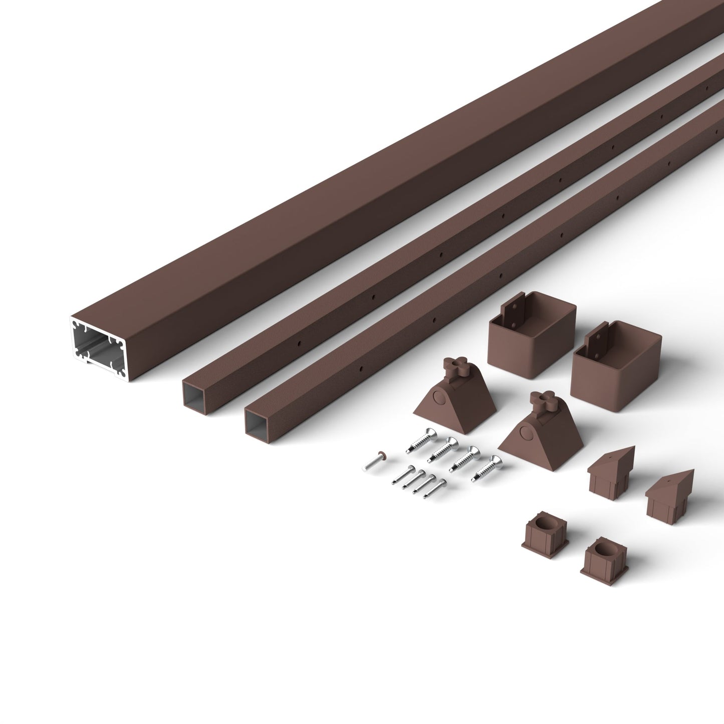 Deckorators® Aluminum Contemporary Cable Railing Rectangular Stair Top Rail
