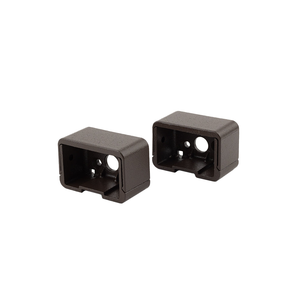 Deckorators® Aluminum Contemporary Cable Railing Rectangular In-Line Top Rail Brackets