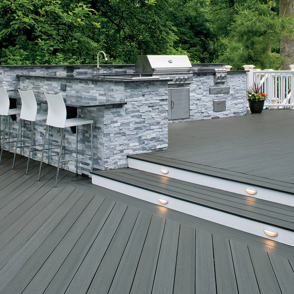 TimberTech® Composite Riser/Fascia by AZEK®, Prime+ Collection® Sea Salt Gray