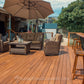 1 x 6 Garapa Wood Pre-Grooved Decking