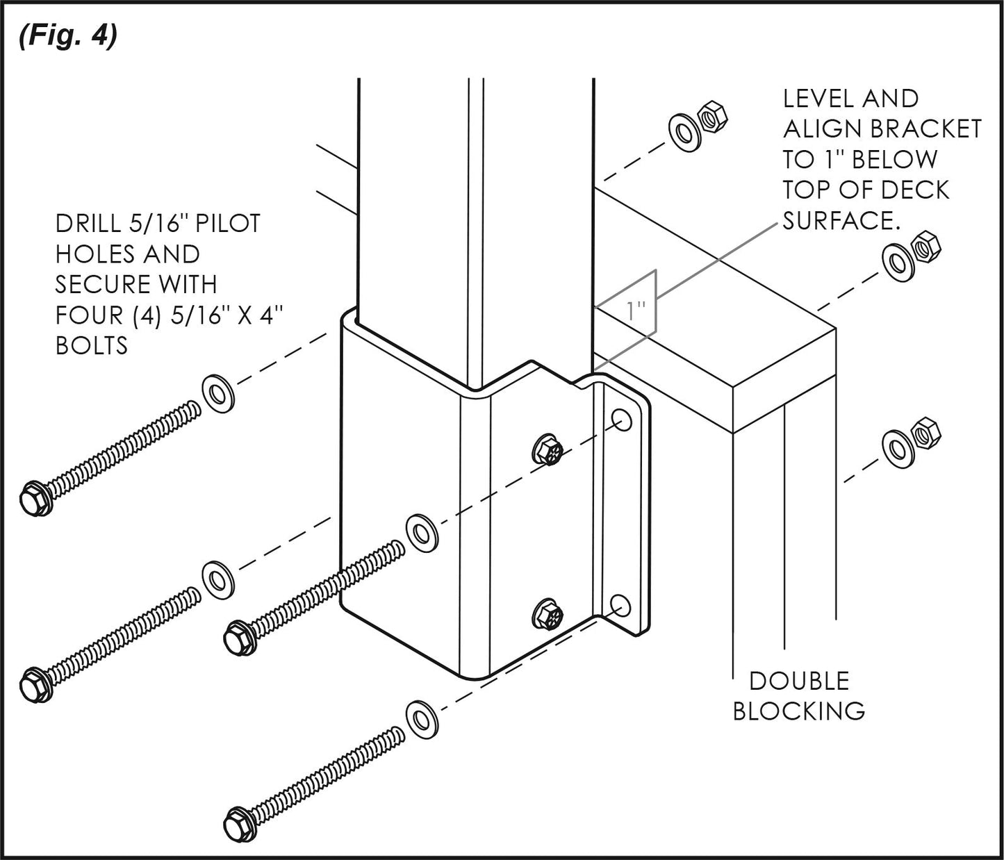 TimberTech® Impression Rail Express® Fascia Mount Bracket Inside Corner