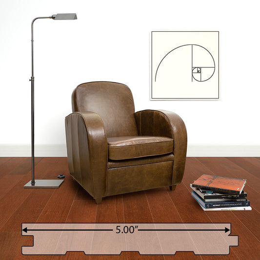 Santos Mahogany (Cabreuva) Solid Flooring 5″ Prefinished Satin, $8.89/sqft