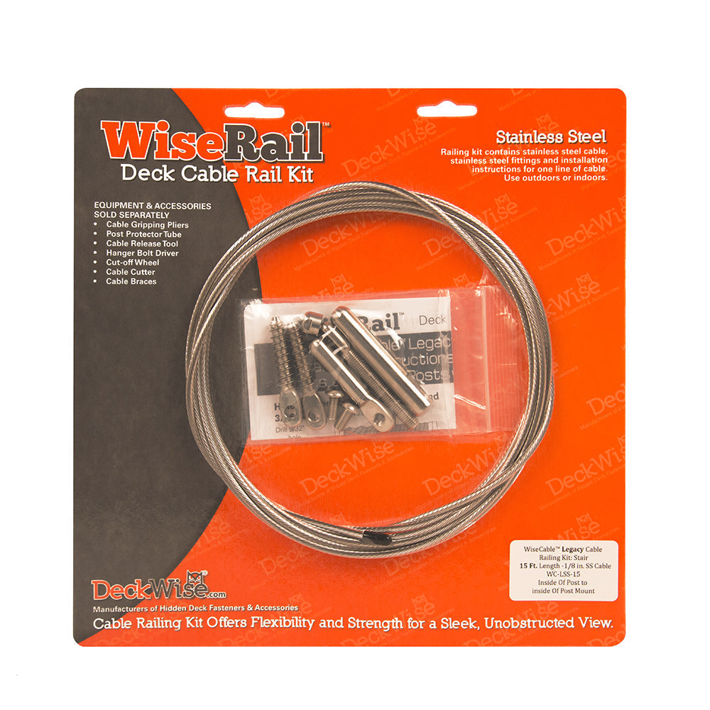 WiseCable™ Legacy Stairs Series Cable Railing Kit