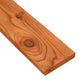 1x4 Western Red Cedar Pre-Grooved - Appearance Grade - S1S2E/Green