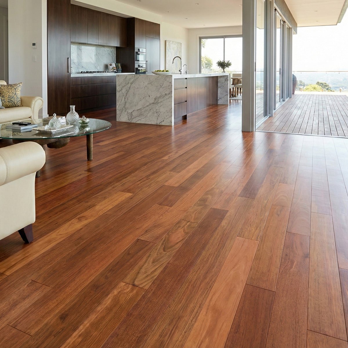 Brazilian Cherry (Jatoba) Engineered Flooring 0.5″ x 5″ Prefinished Satin, $4.99/sqft - Ipe Depot