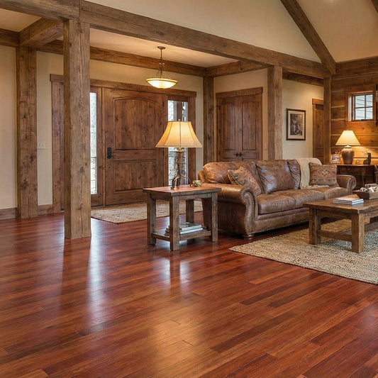 Brazilian Cherry (Jatoba) Tinted Engineered Flooring 0.375″ x 3.25″ Prefinished Satin, $5.74/sqft - Ipe Depot