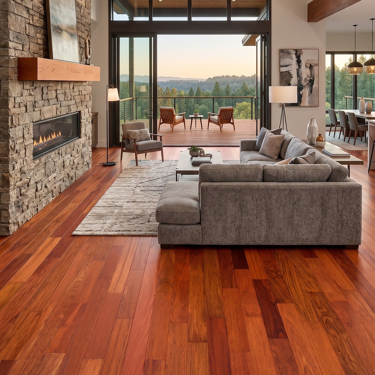 Brazilian Cherry (Jatoba) Solid Flooring 0.75″ x 5″ Prefinished Matte, $7.87/sqft - Ipe Depot