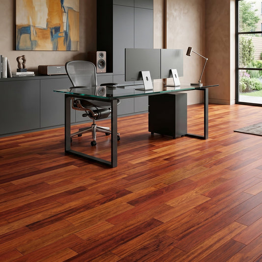 Brazilian Cherry (Jatoba) Engineered Flooring 0.5″ x 3.25″ Prefinished Satin, $6.69/sqft - Ipe Depot