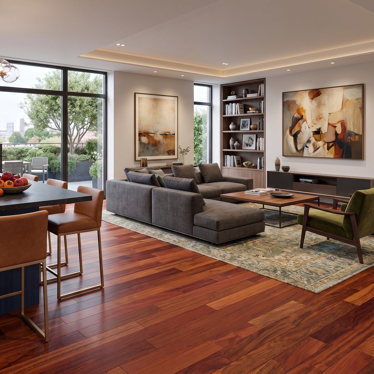 Brazilian Cherry (Jatoba) Engineered Flooring 0.375″ x3.25″ Prefinished Satin, $4.83/sqft - Ipe Depot