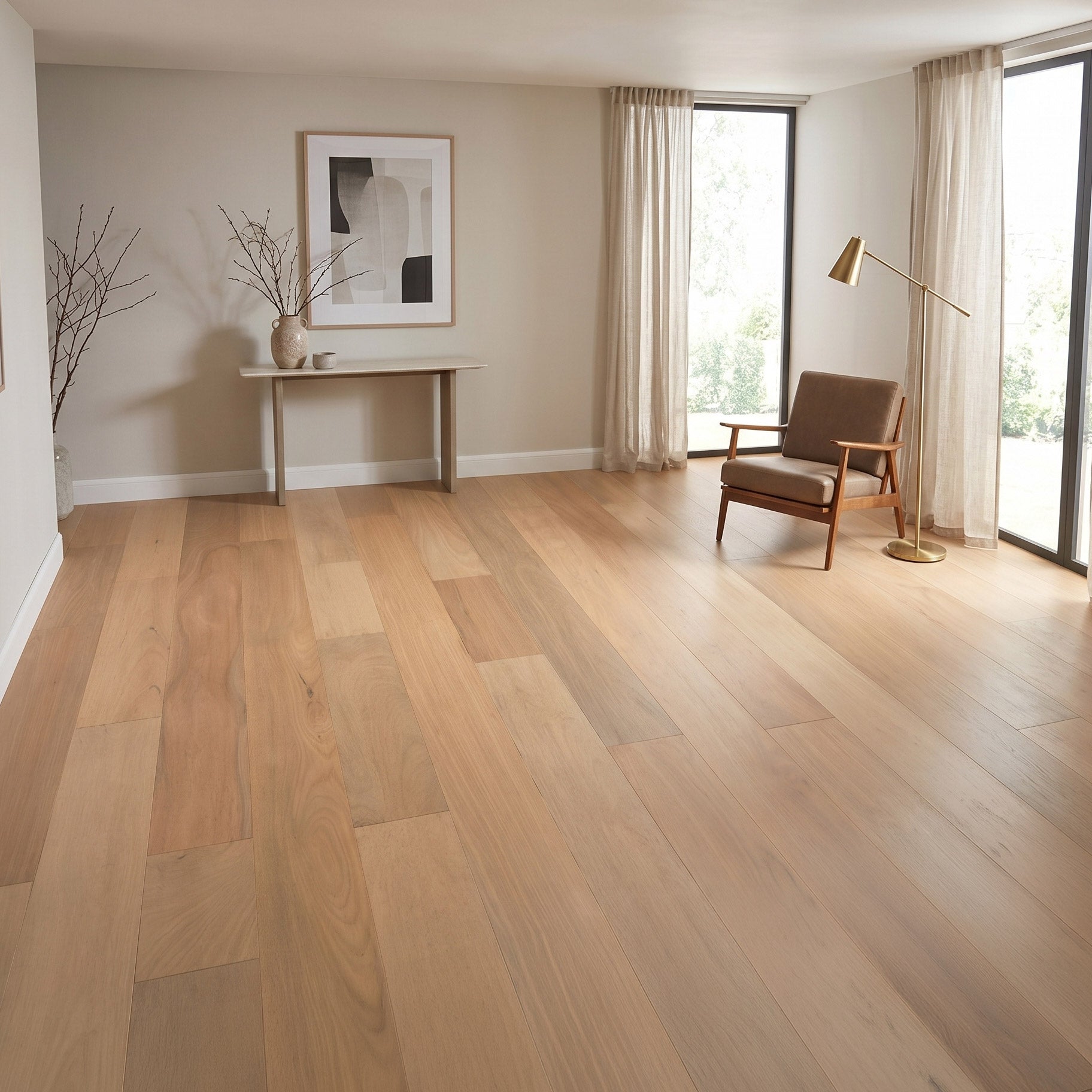 Brazilian Oak (Tauari) Mist Engineered Flooring 0.5625″ x 7″ Prefinished, Matte, $5.97/sqft - Ipe Depot
