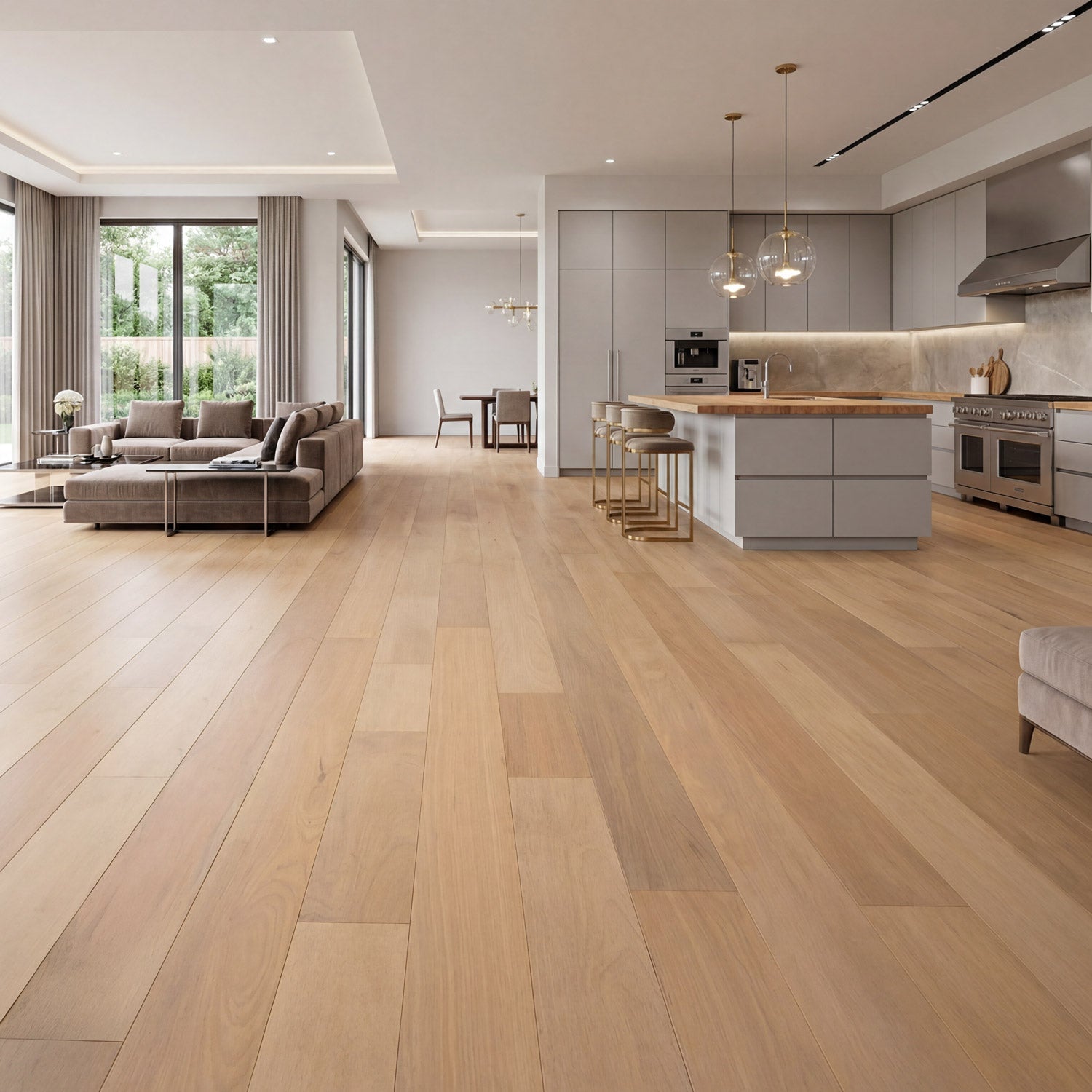 Brazilian Oak (Tauari) Mist Engineered Flooring 0.5625″ x 7″ Prefinished, Matte, $5.97/sqft - Ipe Depot