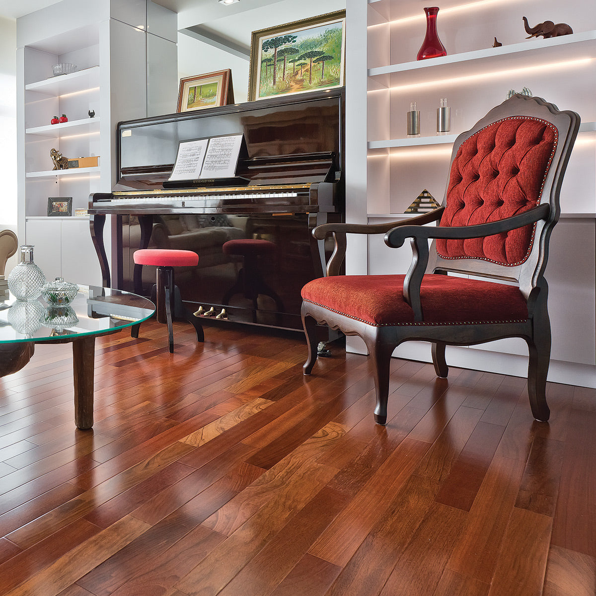 Brazilian Cherry (Jatoba) Engineered Flooring 3.25″ Prefinished Satin, $5.37/sqft