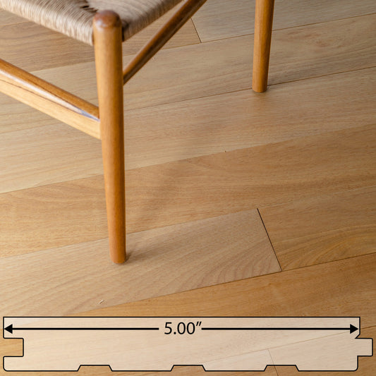 Brazilian Oak (Tauari) Solid Flooring 5″ Prefinished Matte, $6.79/sqft