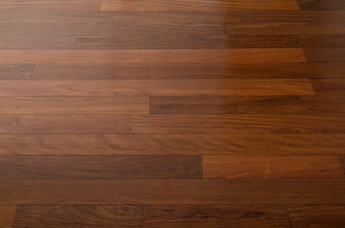 Brazilian Chestnut (Sucupira) Solid Flooring 5″ Prefinished Matte, $6.27/sqft