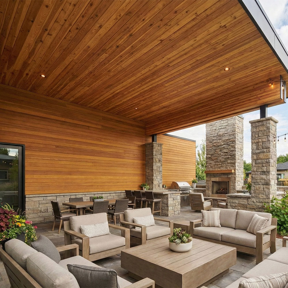 1x6 Western Red Cedar - Select Knotty (STK) Appearance Grade - S1S2E/KD