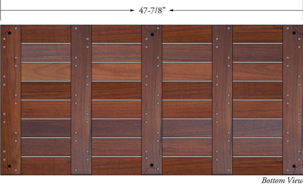 Tigerwood Advantage Deck Tiles® 24 x 48 - Smooth