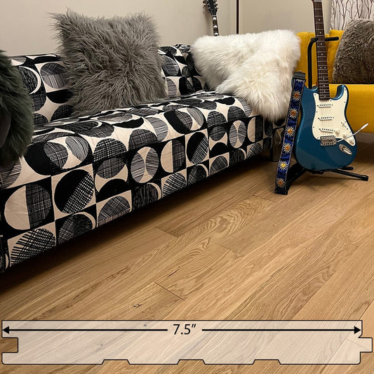 European White Oak Engineered Flooring 0.75″ x 7.5″ Unfinished, $7.94/sqft - Ipe Depot