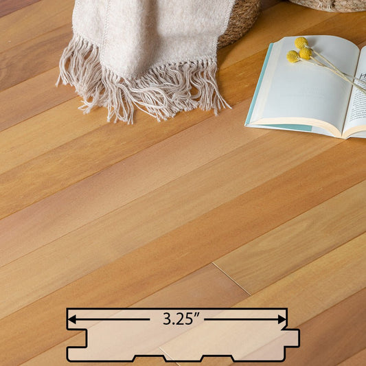 Garapa (Grapia) Solid Flooring 0.75″ x 3.25″ Unfinished, $4.24/sqft - Ipe Depot