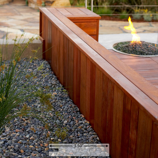 1 x 4 Ipe One Sided Pre-Grooved Decking