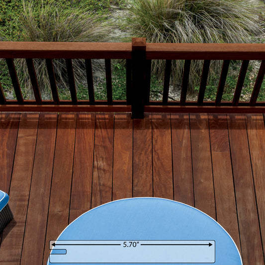 ipe decking pregrooved one side 