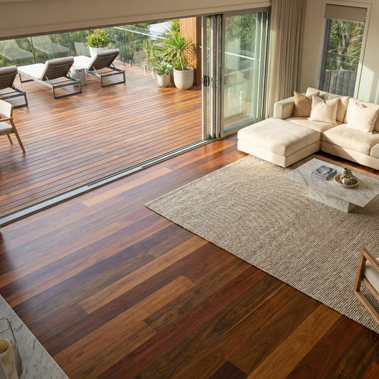 Ipe (Brazilian Walnut) Solid Flooring 0.75″ x 5″ Prefinished Satin, $8.97/sqft - Ipe Depot