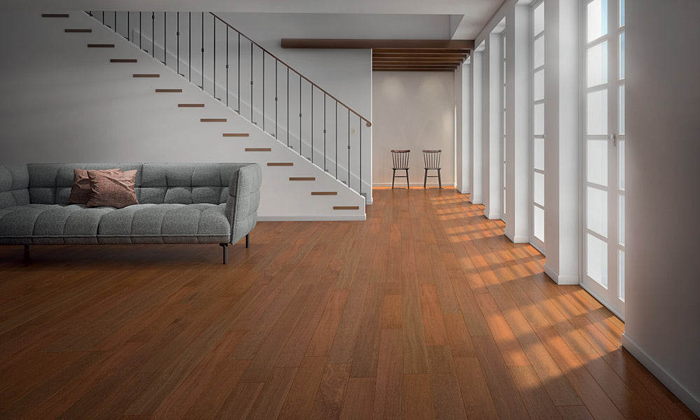 Brazilian Cherry (Jatoba) Engineered Flooring 5″ Prefinished Satin, $5.87/sqft