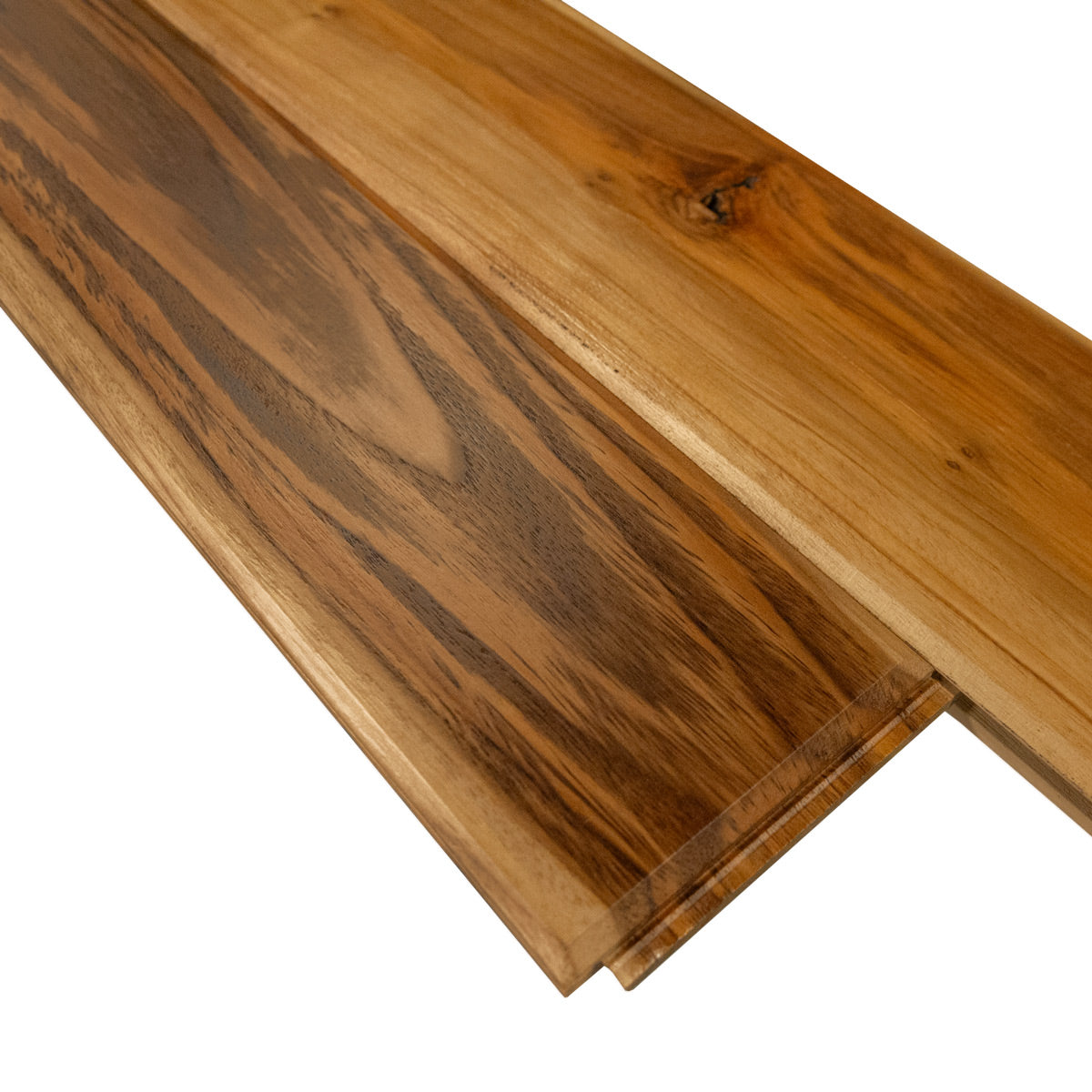 1x6 Plantation Teak End-Matched V-Groove Prefinished, Character Grade