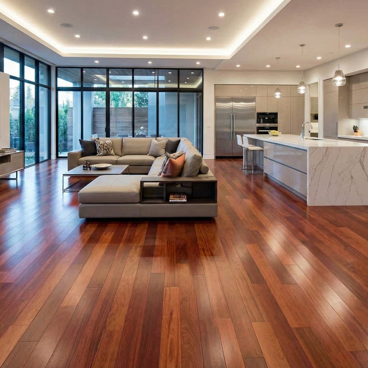 Santos Mahogany (Cabreuva) Solid Flooring 0.75″ x 3″ Prefinished Satin, $13.41/sqft - Ipe Depot