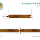 1x6 Plantation Teak End-Matched 60° V-Joint Prefinished, Character Grade