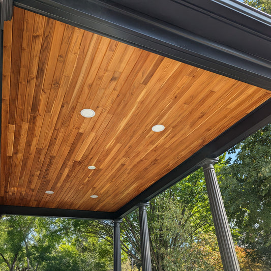 1 x 6 +Plus® Teak Wood 45° V-Groove (Select Grade)