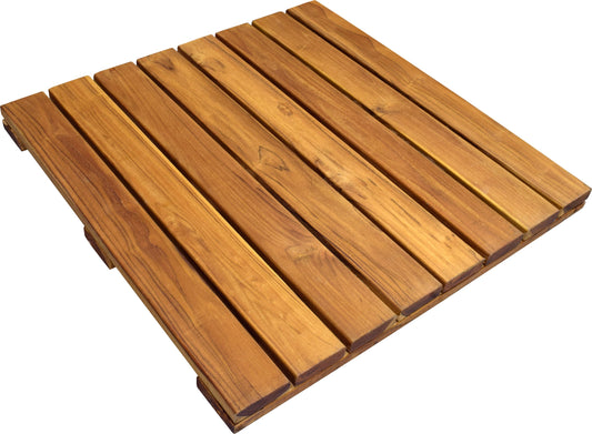 FSC Teak - Plantation Deck Tiles 24 x 24 - Smooth