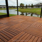 FSC Teak - Plantation Deck Tiles 24 x 24 - Smooth