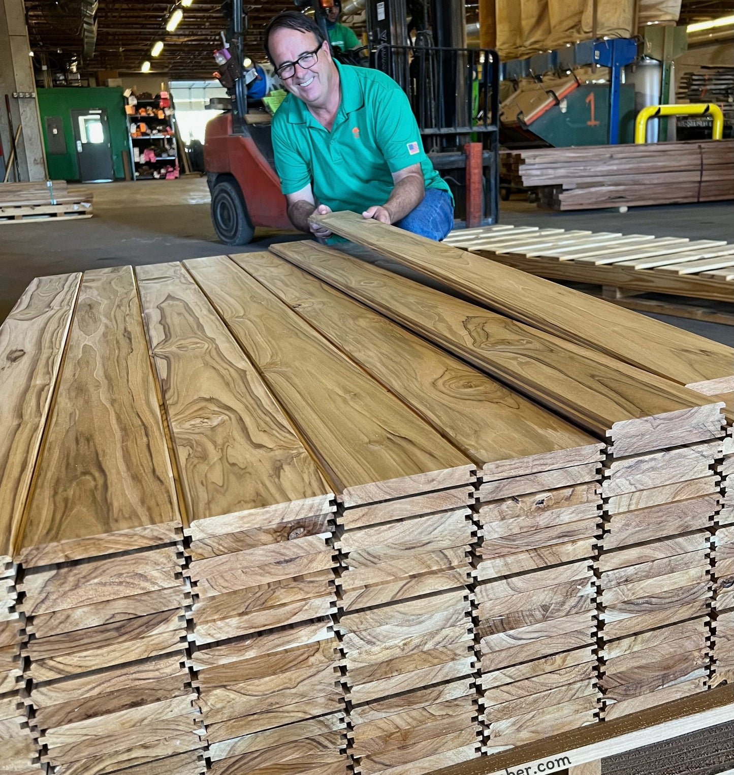 1 x 4 +Plus® Teak Wood T&G Square-Edge Decking (Select Grade)