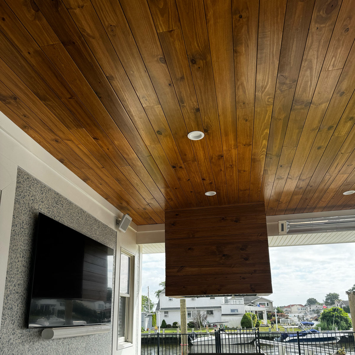 1 x 4 Teak - Plantation Wood 45° V-Groove (Select Grade)