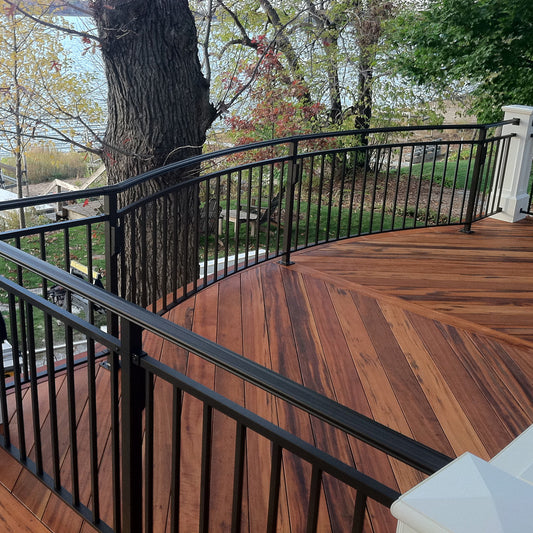 1 x 6 Tigerwood One Sided Pre-Grooved Decking