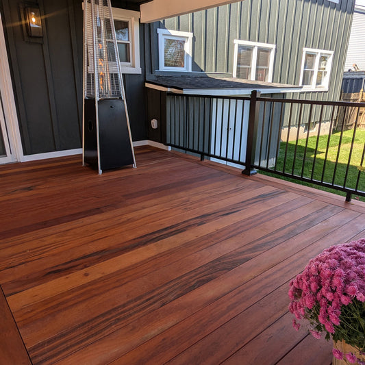 5/4 x 4 Tigerwood Wood Pre-Grooved Decking