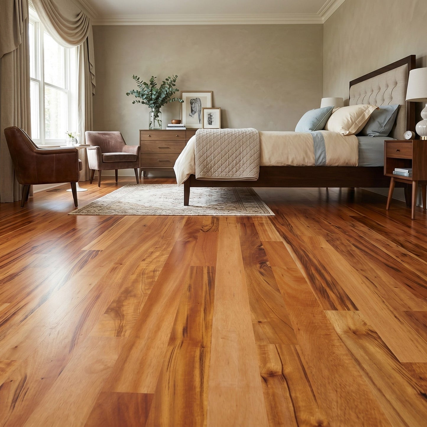Tigerwood (Goncalo Alves, Muiracatiara, Brazilian Koa) Solid Flooring 0.75″ x 2.25″ Unfinished, $4.92/sqft - Ipe Depot