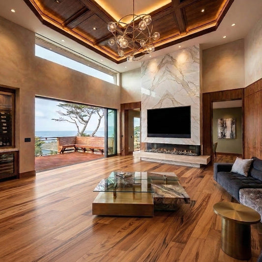 Tigerwood (Goncalo Alves, Muiracatiara, Brazilian Koa) Solid Flooring 0.75″ x 5″ Prefinished Satin, $5.94/sqft - Ipe Depot