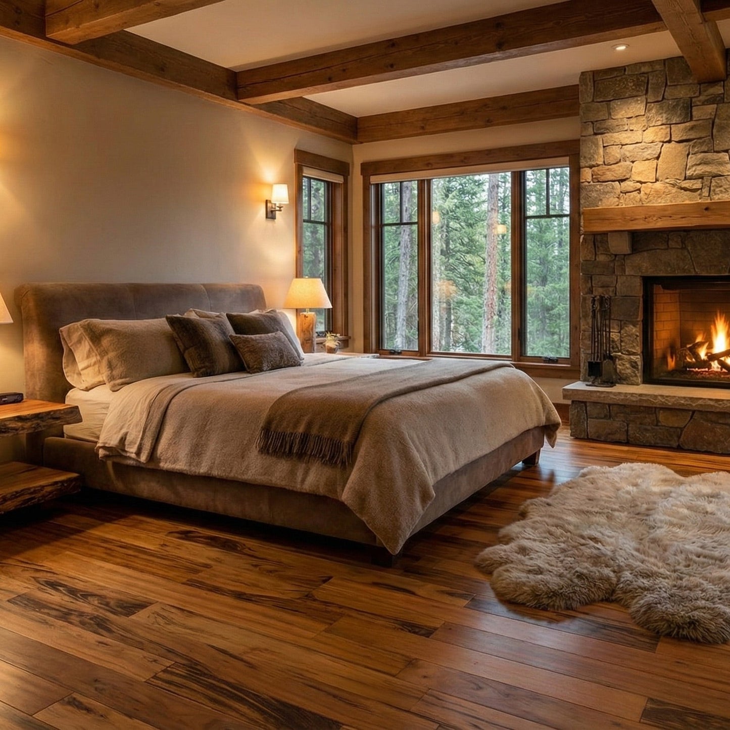 Tigerwood (Goncalo Alves, Muiracatiara, Brazilian Koa) Solid Flooring 0.75″ x 5.5″ Prefinished Satin, $10.99/sqft - Ipe Depot
