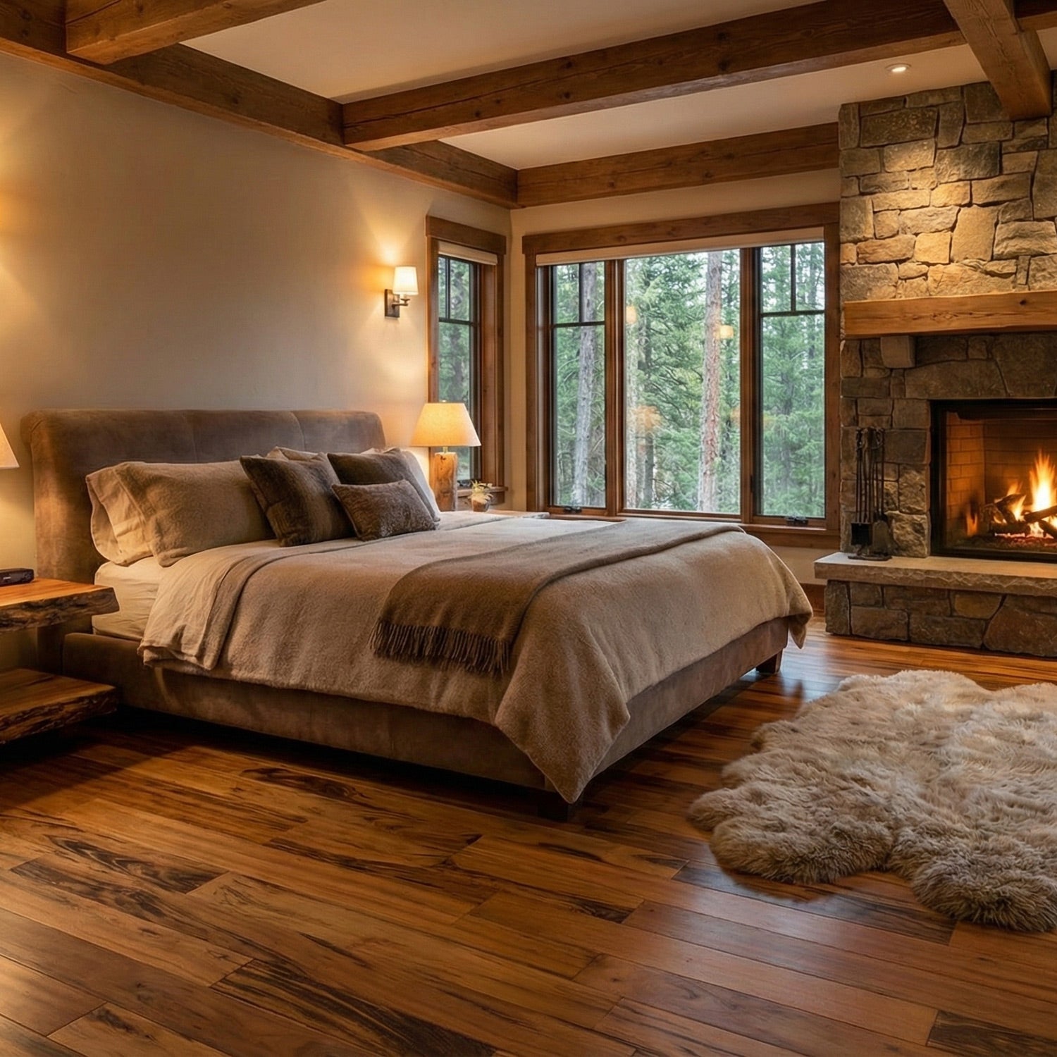 Tigerwood (Goncalo Alves, Muiracatiara, Brazilian Koa) Solid Flooring 0.75″ x 5.5″ Prefinished Satin, $10.99/sqft - Ipe Depot
