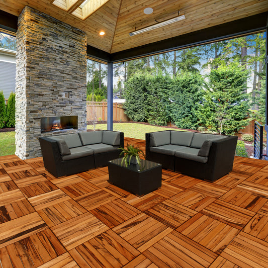 Tigerwood Advantage Deck Tiles® 20 x 20 - Smooth