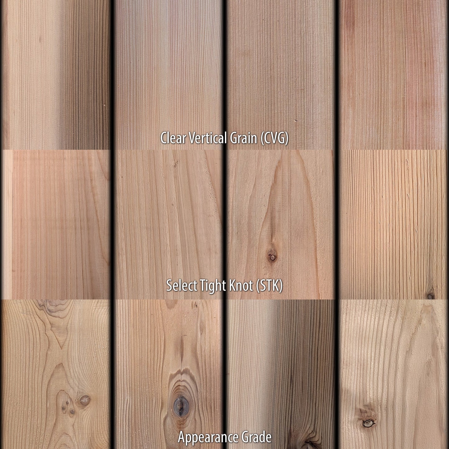 2x4 Western Red Cedar - Appearance Grade - Rough/KD