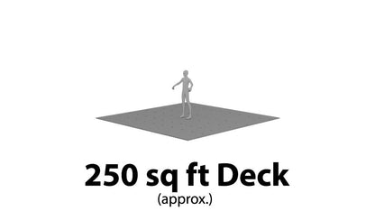 1x4 Teak Tongue & Groove Square-Edge 5'-8' Deck Surface Kit